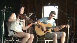 CeltFest Cuba Musicians Chrissy Crowley and Tim Chaisson Play the Rollo Bay Fiddle Festival
