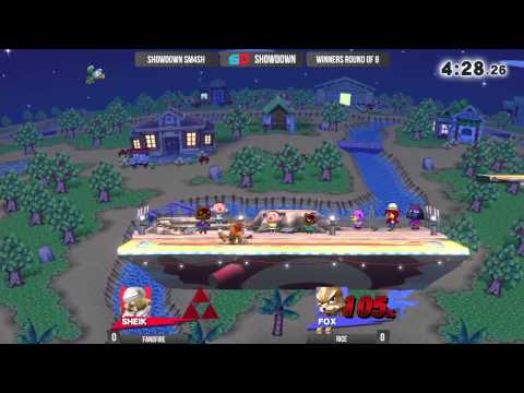 Showdown Sm4sh #3 - Winner Quarters: Rice (Fox) vs Fangfire (Sheik)