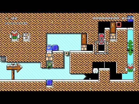 【One Screen Puzzle】持たせて! Pスイッチ by さとったひと - Super Mario Maker 2 - No Commentary 1bz