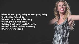 Taylor Swift | We Were Happy (Lyrics) From the Vault