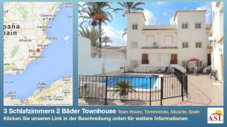 preview picture of video '3 Schlafzimmern 2 Bäder Townhouse zu verkaufen in Town House, Torremendo, Alicante, Spain'