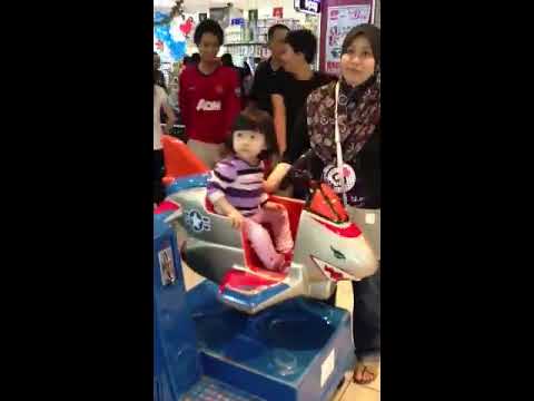 Nadhirah on Aeroplane