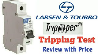 L&T MCB || 16A || C-Curve || 6kA || Review || Tripping Test || Price || Sample || Mcbtrippingtest