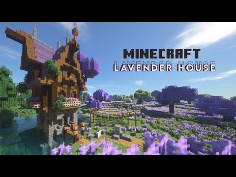 Minecraft │ Lavender witch house🍇💜 │Speedbuild
