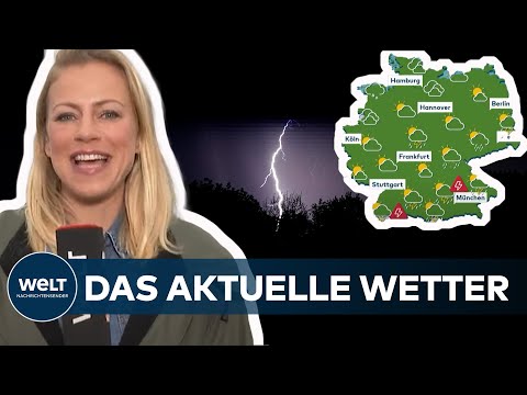 WETTER: In diesen Teilen Deutschlands drohen jetzt Unwetter mit Gewitter, Hagel und Starkregen!