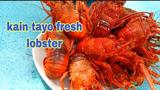 Bagong lutong lobster sariwa