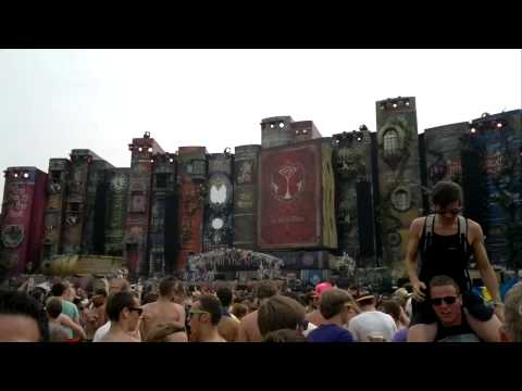 Qulinez playin'  Topher Jones - Brohammer (Nari & Milani Dub Remix) @ Tomorrowland 2012 (HD)