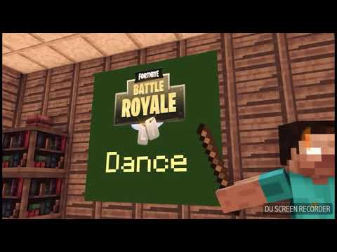 Fortnite Dances in Minecraft(MONSTER SCHOOL)