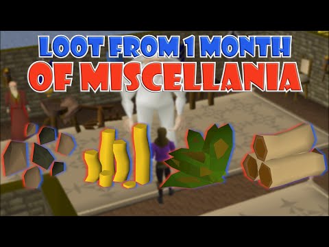 Loot From 1 MONTH of Miscellania in OSRS