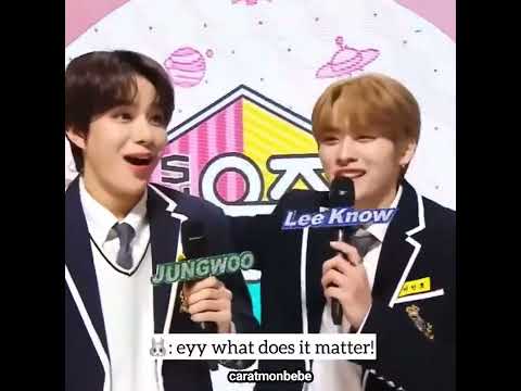 Jungwoo and Leeknow MC BTOB interview in MUSIC CORE  #leeknow #jungwoo