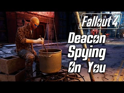Fallout 4 - Deacon Spying On You (All Locations)