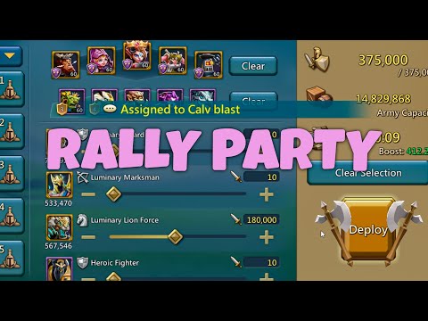 Lords Mobile - RALLY PARTY | PLAYER ZEROED QUICKLY