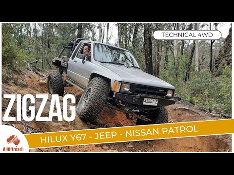 Hilux YN67 on Newnes Plateau technical 4WD tracks