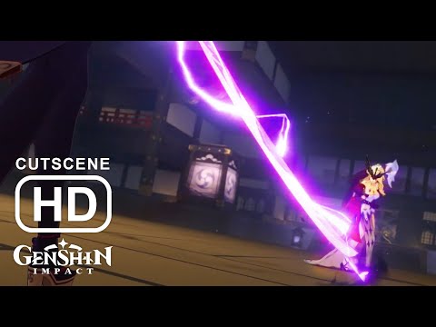 Raiden Shogun Defeat La Signora Full Cinematic Cutscene | La Signora Death Scene- Genshin Impact 2.1