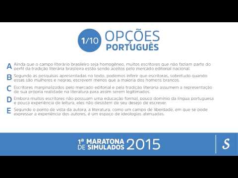 Me Salva! Maratona de Simulados 2015/1 - Português - Questão 1