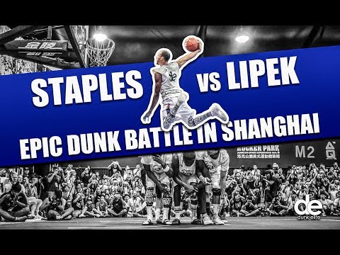 Dunk Elite: Staples vs Lipek = EPIC dunk contest! 720s, Christ Air and other mind-blowing dunks