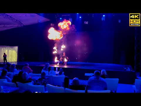 Egypt. Fire show. Winter 2022.