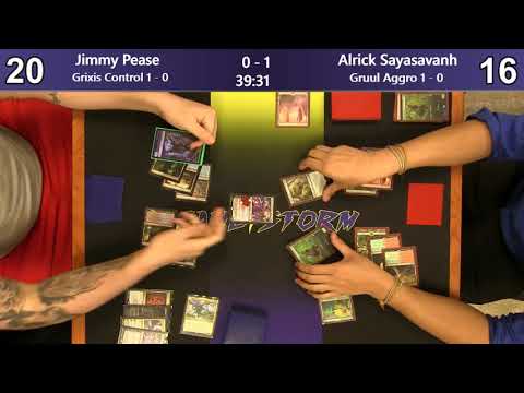 Jimmy Pease (Grixis Control) vs Alrick Sayasavanh (Gruul Aggro) - Friday Night Standard 5/3/19