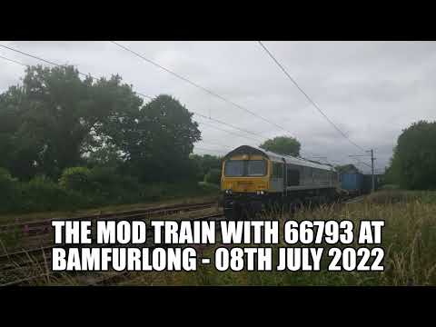 MOD Train With 66793 at Bamfurlong - 08th July 2022