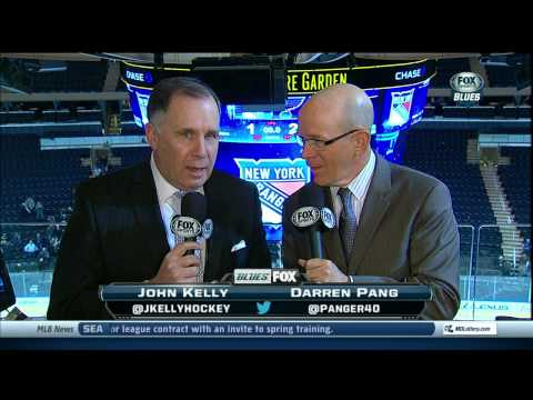 Alexander Steen injury St. Louis Blues vs NY Rangers 1/23/14 NHL Hockey.