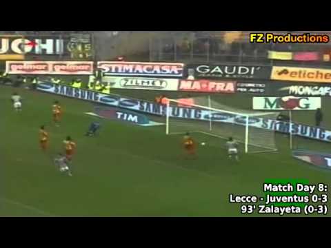 Serie A 2005-2006, day 08 Lecce - Juventus 0-3 (Ibrahimovic, Mutu, Zalayeta)
