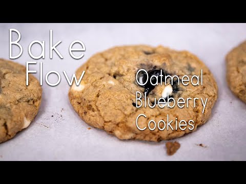Oatmeal Blueberry Cookies | How To Make Oatmeal Blueberry Cookies Recipe | BAKE FLOW