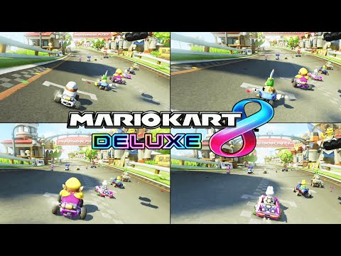 Mario Kart 8 Deluxe 4 Player Koop 1 Nintendo Switch Gameplay