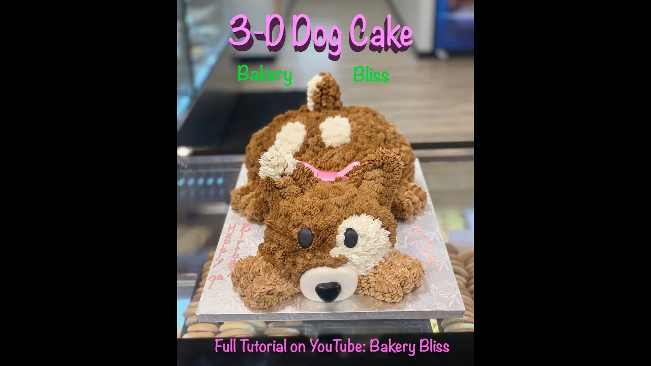 3-D Dog Cake| Full Tutorial
