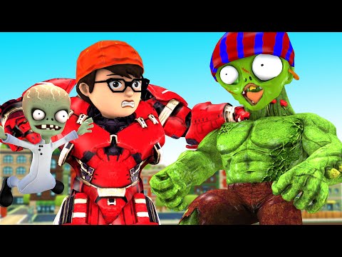 Nick Brave Transform Nick IronMan and magic pen vs Giant Zombie - Scary Teacher 3D Happy ending