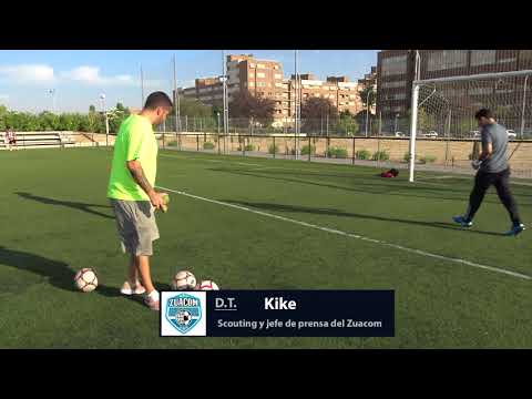 Kike, entrenando a los porteros del Zuacom - 22 de Agosto de 2017