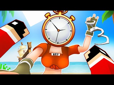 Clock Woman's Raft Escape in Minecraft
