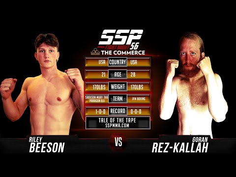Riley Beeson vs Goran Raz-Kallah Bertholet - SSP 56