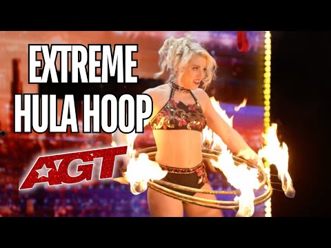Extreme Aerial Hula Hooping | Sofia Vergara's jaw DROPPED | Auditions   AGT 2023 Grace Good