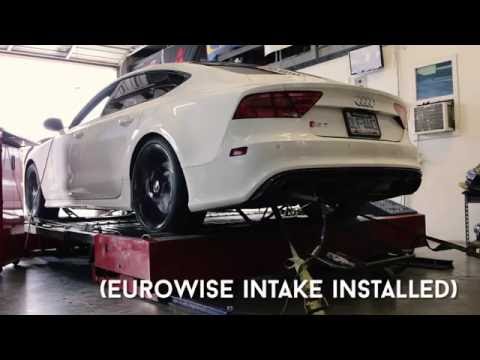 Eurowise Performance Intake Audi RS7 Before/After Dyno Video