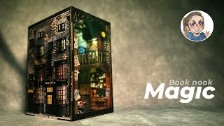 BUILDING an ENCHANTING Magic Book Nook [Step by Step Assembly] 💫 | DIY Miniature Crafts