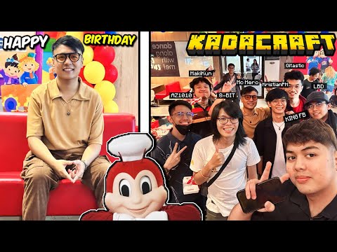KADACRAFT MEET UP | JOLLIBEE PARTY ft. @KingFB @KristianPH @MakiKun