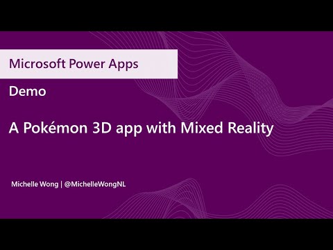 A Pokémon 3D App with Mixed Reality Demo