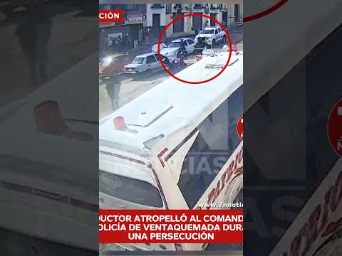 Conductor atropelló al comandante de Policía de Ventaquemada durante una persecución.