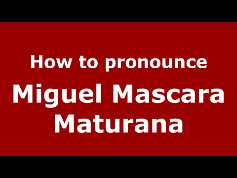How to pronounce Miguel "Mascara" Maturana (Colombian Spanish/Colombia)  - PronounceNames.com