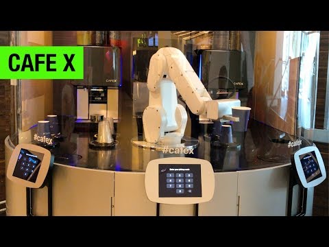 This Robotic Barista Made My Coffee | Cafe X Robot Coffee Bar
