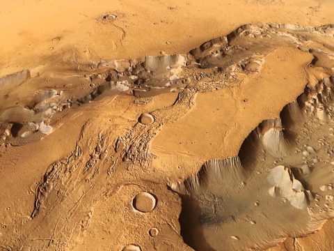 Mars: Movie in 3D - "Flight over Dao and Niger Valles" from 2012