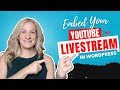 How to Embed Your Youtube Livestream Into Your Website [2024 Update]