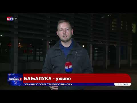 "Nova Banka" kupila "Sberbanku" Banjaluka (BN TV 2022) HD
