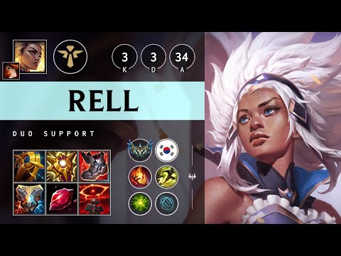 Rell Support vs Poppy - KR Challenger Patch 25.S1.2