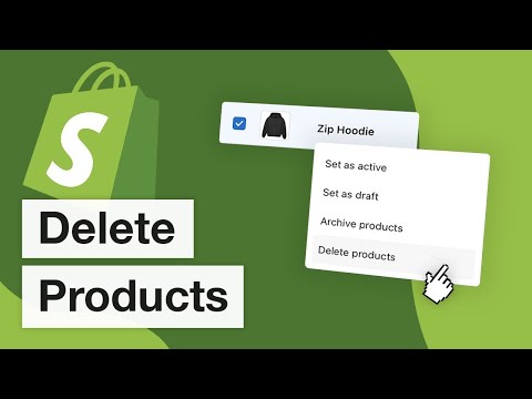 How To Delete Products From Shopify