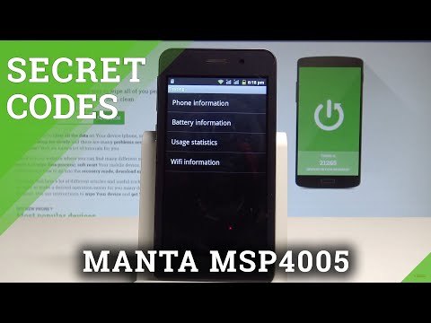 Secret Codes for MANTA MSP4005 - Enable Hidden Modes