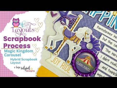 Pure Happiness - Kellybell Designs - Single Page Hybrid Scrapbook Process - Life in Layouts