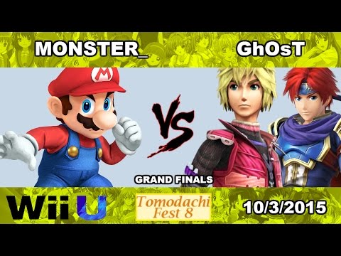 Monster_ (Mario) vs. GhOsT (Shulk, Roy) - SSB4 Grand Finals - Tomodachifest