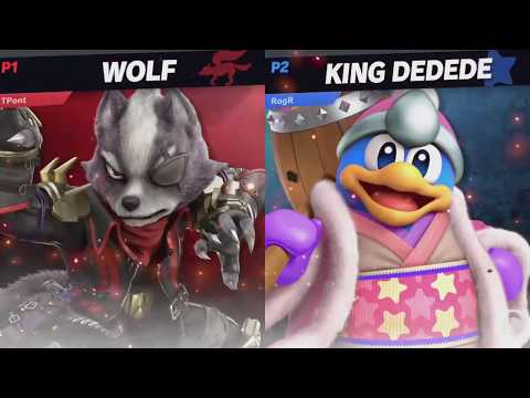 (No Game Audio) TPont (Wolf) vs RogR (Dedede) - Winners Round 1 - Harvest Smash 6