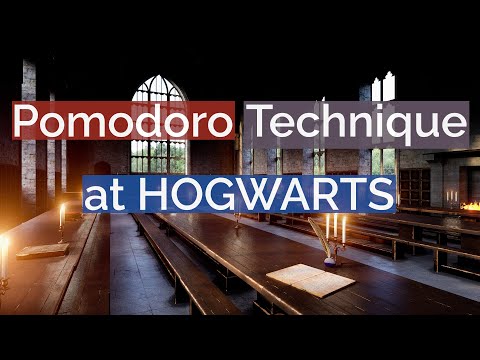 Study at Hogwarts Great Hall with Pomodoro Technique! | Harry Potter Ambiance